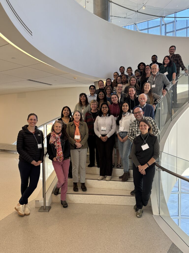 group on stairs during angles workshop
